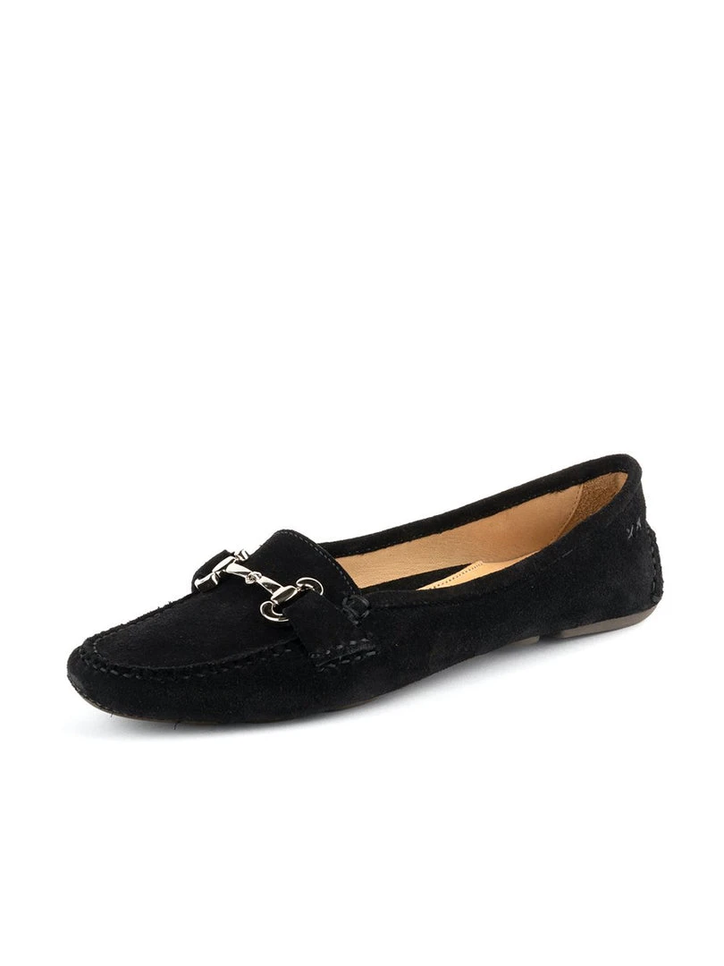 Patricia Green Carrie Driving Moccasin in black suede