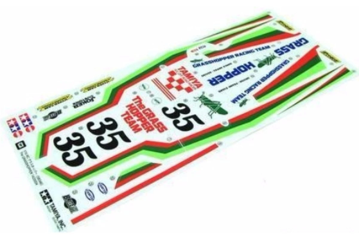 Tamiya Grasshopper Sticker And Decal Sheet