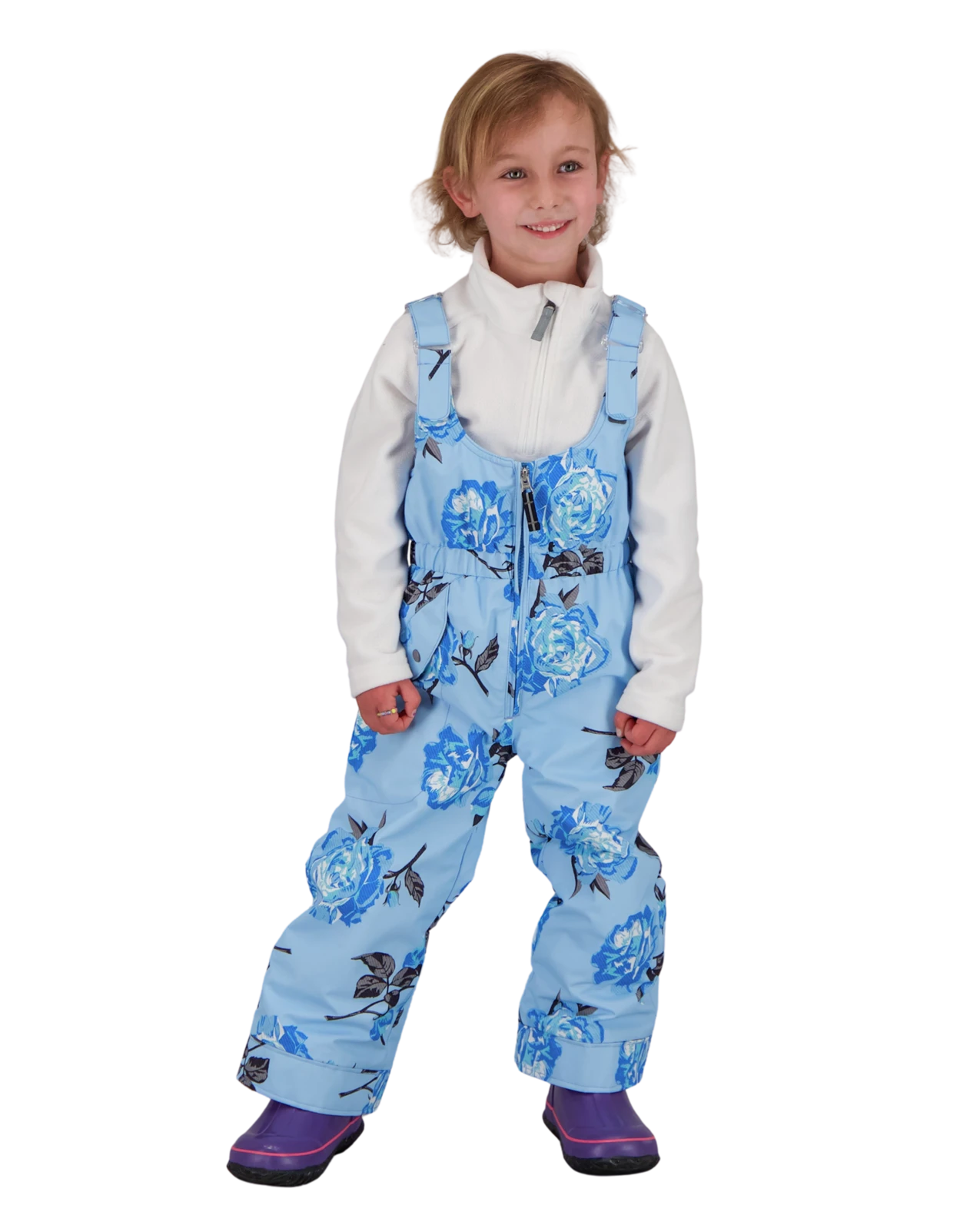 Obermeyer Snoverall Print Pant - Roses-R-Blue