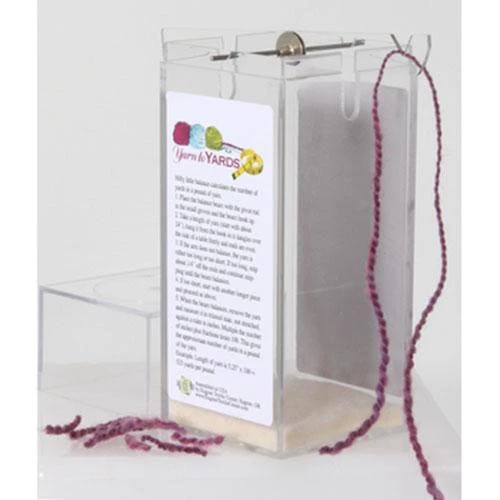 Yarn Balance tool measuring yarn length