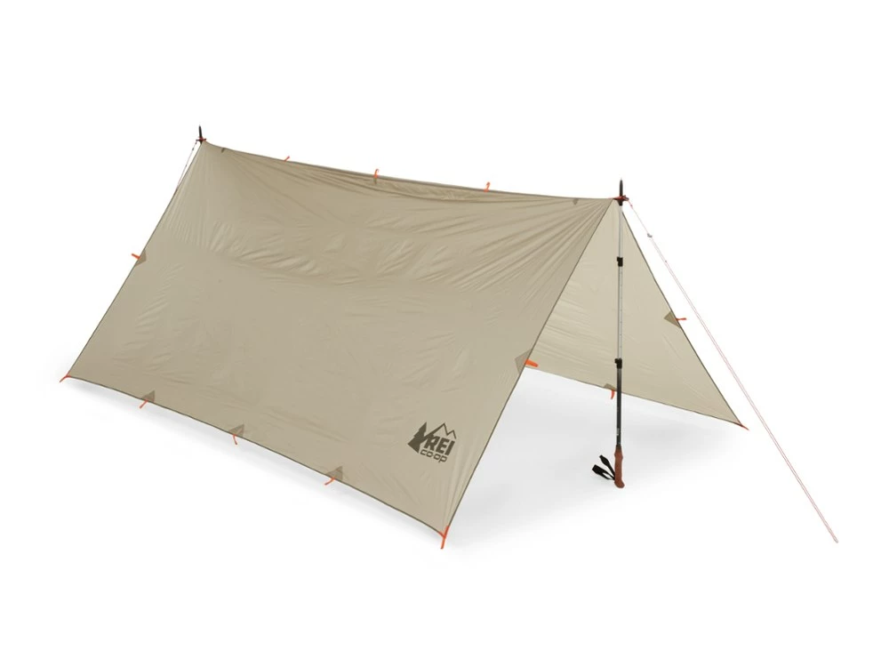 REI Co-op Quarter Dome SL Tarp setup in mountain environment