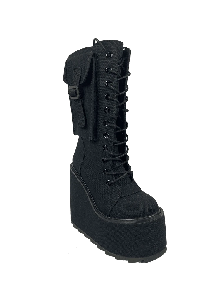 Y R U Dune Desert Black Platforms