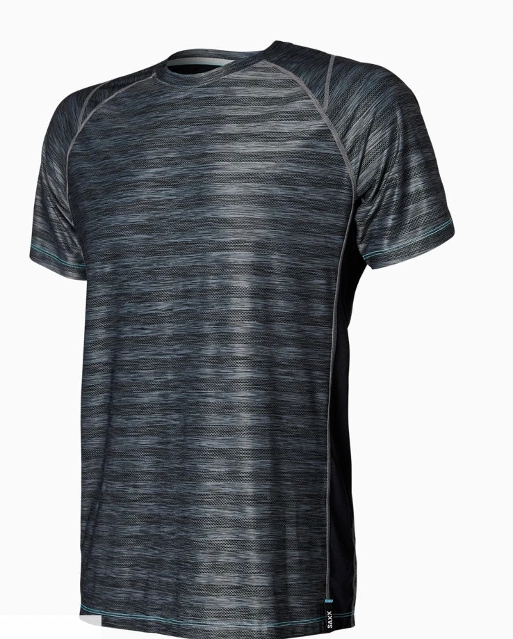 SAXX Hot Shot SS Tech Tee in motion