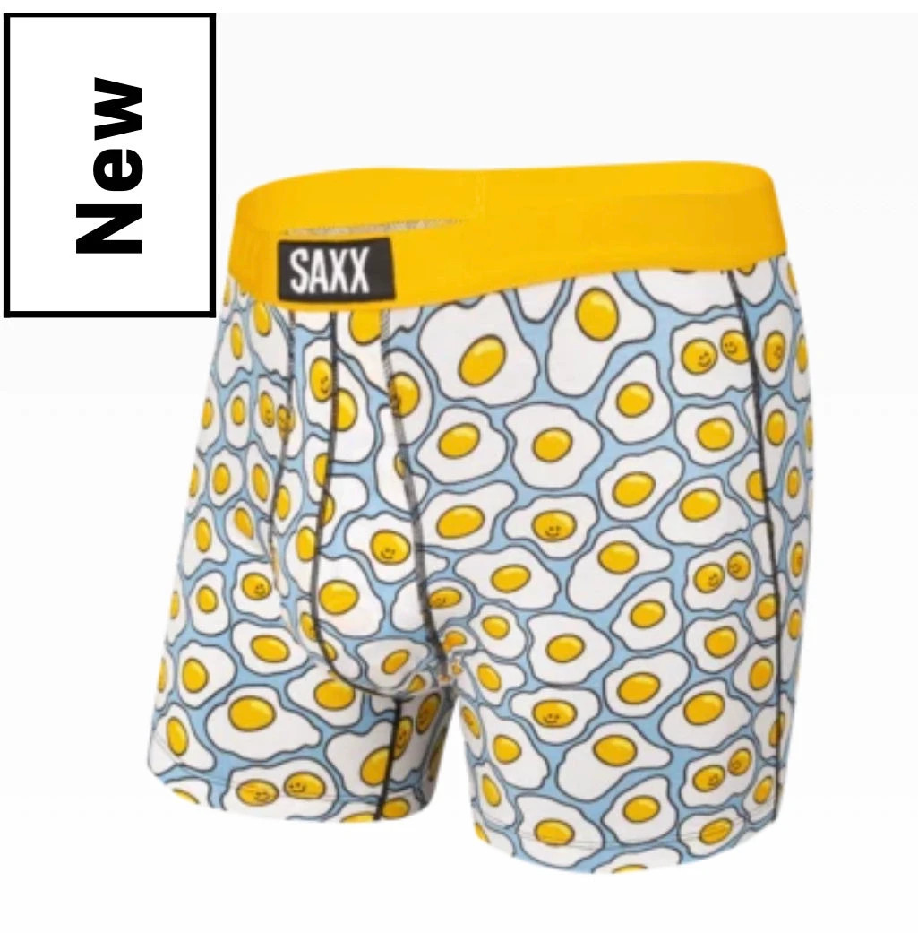 SAXX Vibe Yellow Tgi-Fried Egg underwear