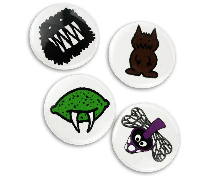 BusyBeaver KoL Button Pack 01 featuring four collectible buttons