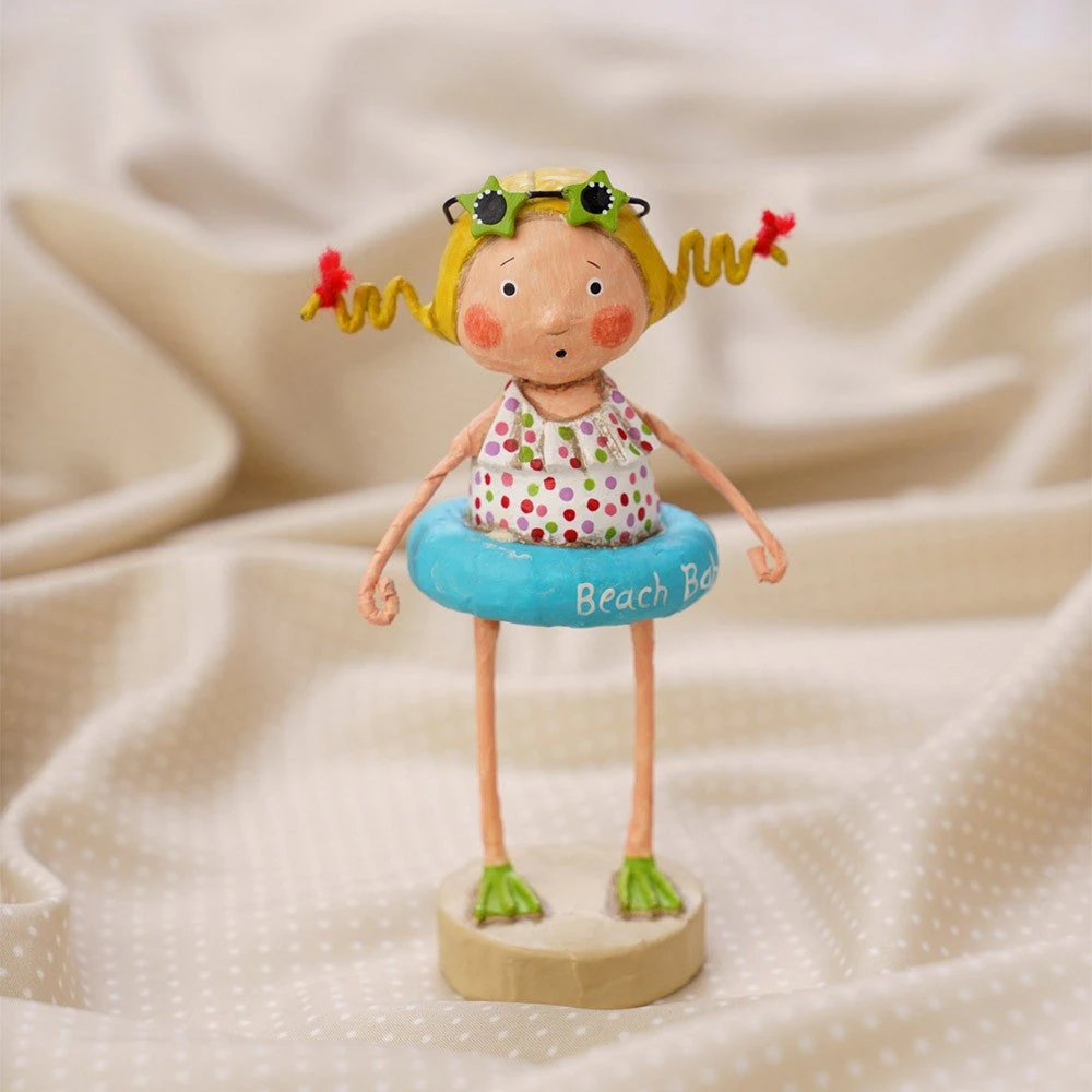 Beach Babe figurine with swim fins and star goggles