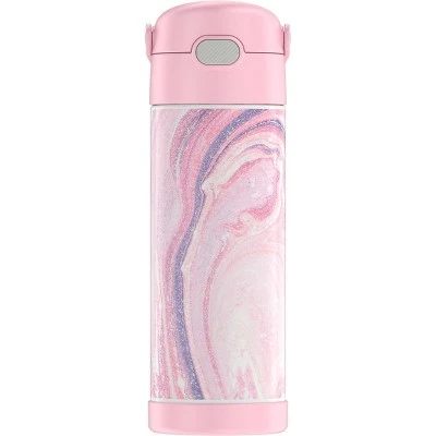Thermos 16oz FUNtainer Bottle Pink Marble