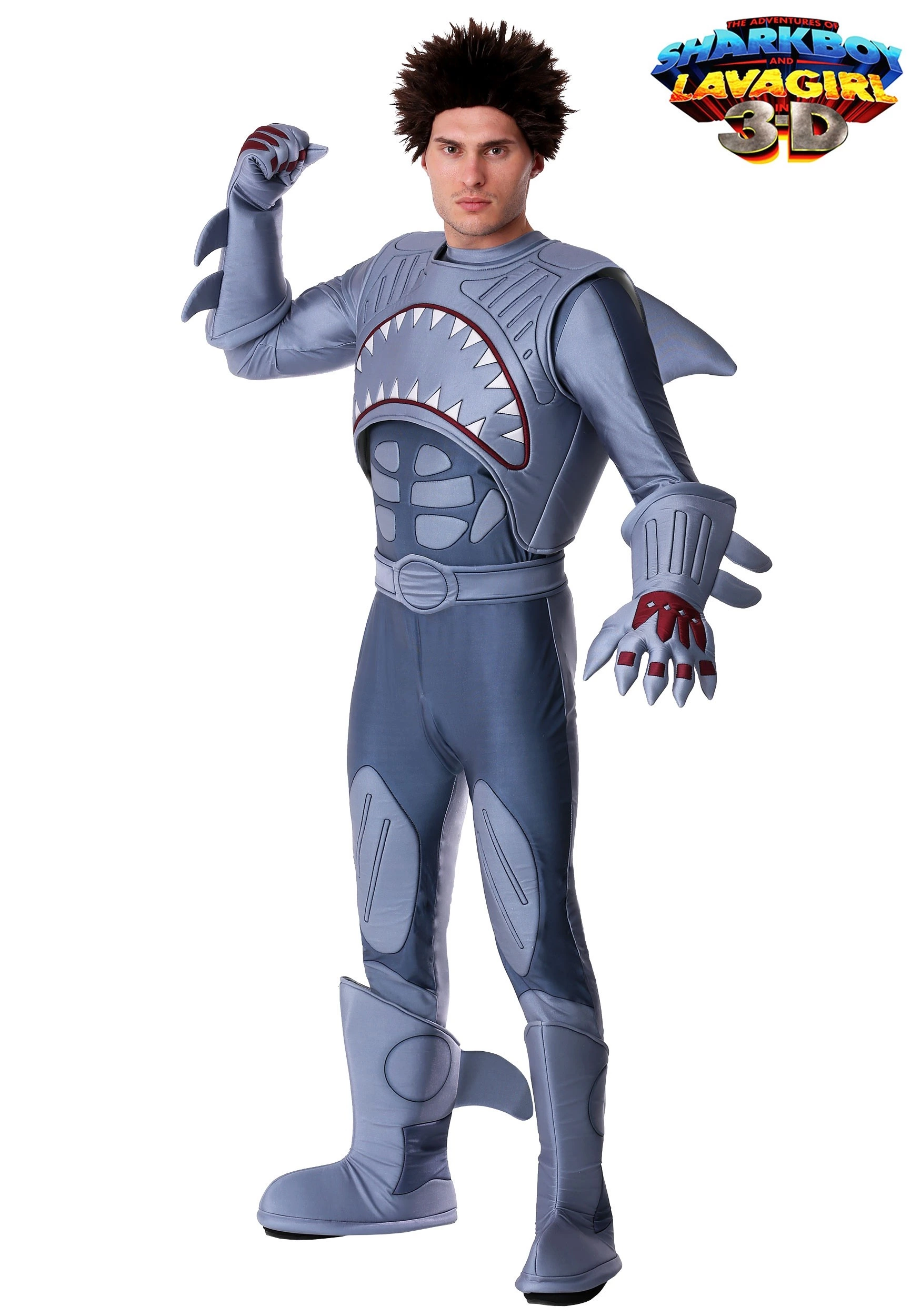 Sharkboy Costume Components Display